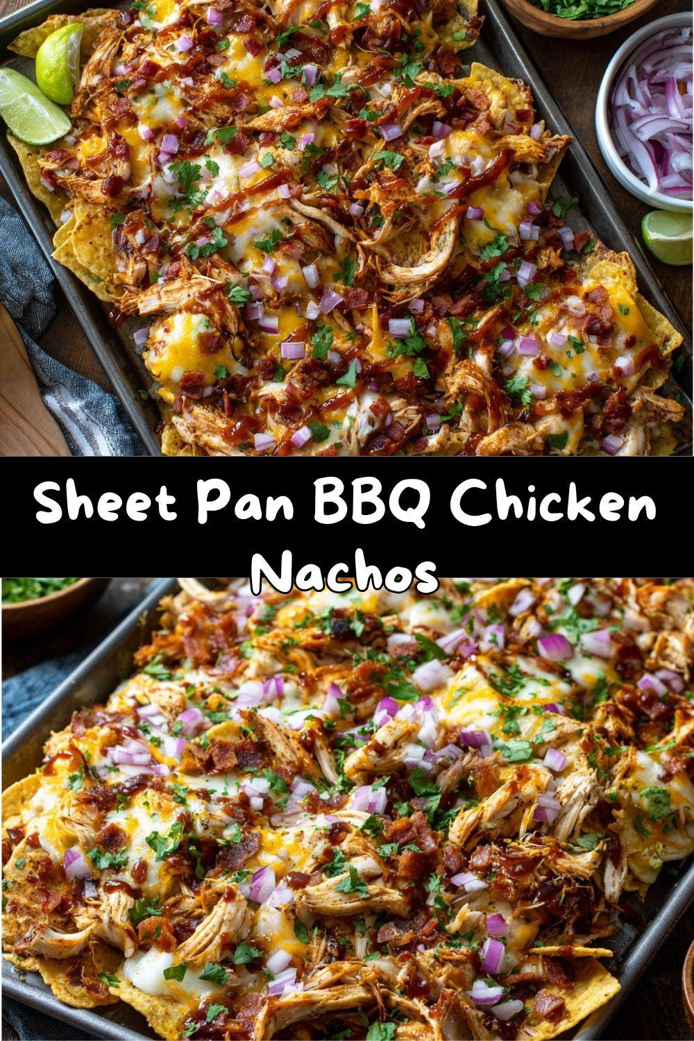 Sheet Pan BBQ Chicken Nachos