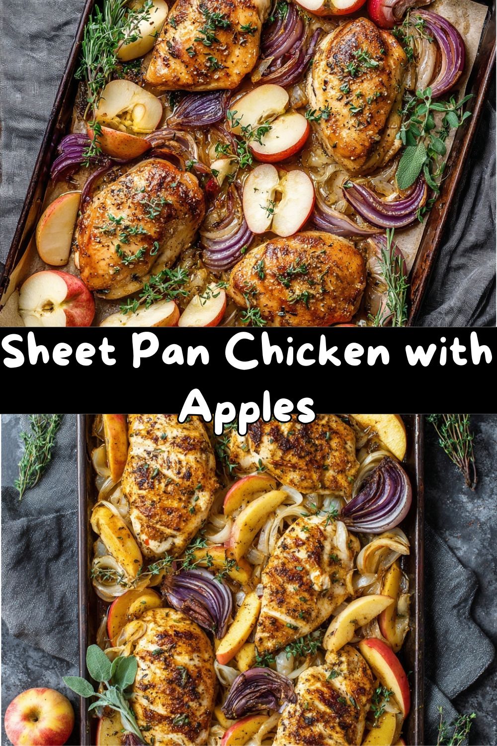 Sheet Pan Chicken with Apples