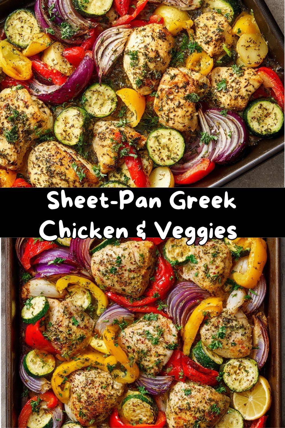 Sheet-Pan Greek Chicken and Veggies