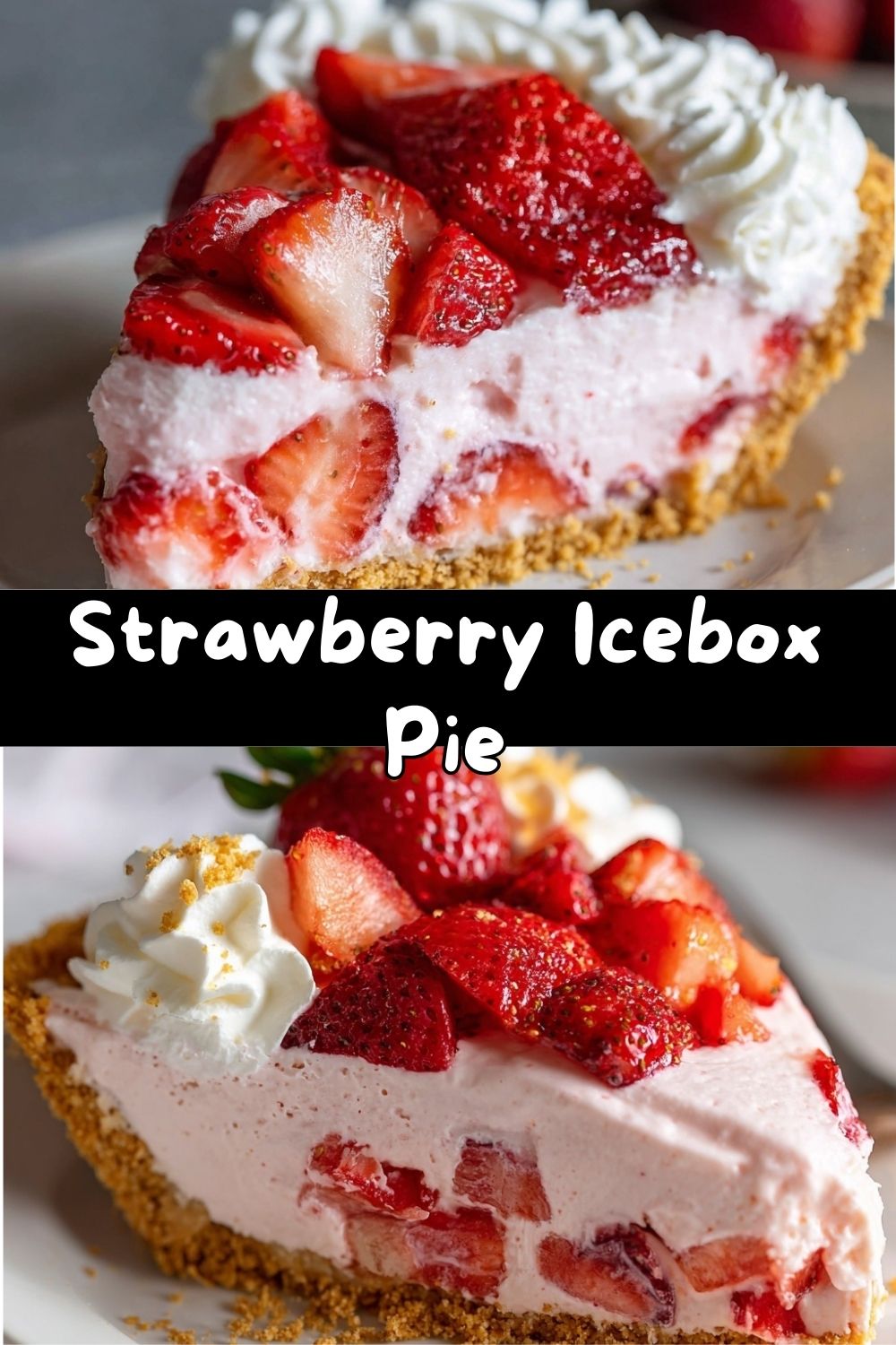 Strawberry Icebox Pie