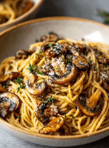 Creamy Mushroom Umami Spaghetti