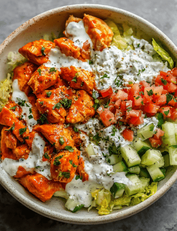 High-Protein Buffalo Chicken Bowls