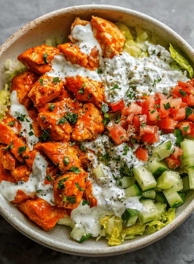 High-Protein Buffalo Chicken Bowls
