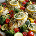 One-Pan Lemon Garlic Chicken & Veggies