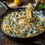 Spinach Artichoke Dip Spaghetti