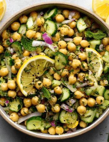 Lemon Chickpea Salad with Herbs