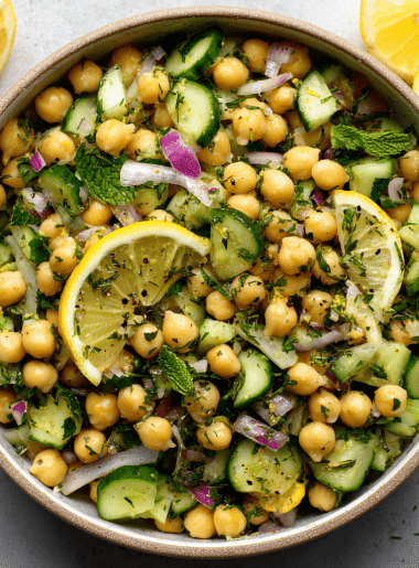 Lemon Chickpea Salad with Herbs