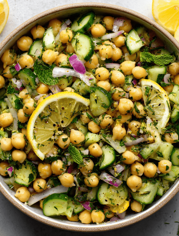 Lemon Chickpea Salad with Herbs