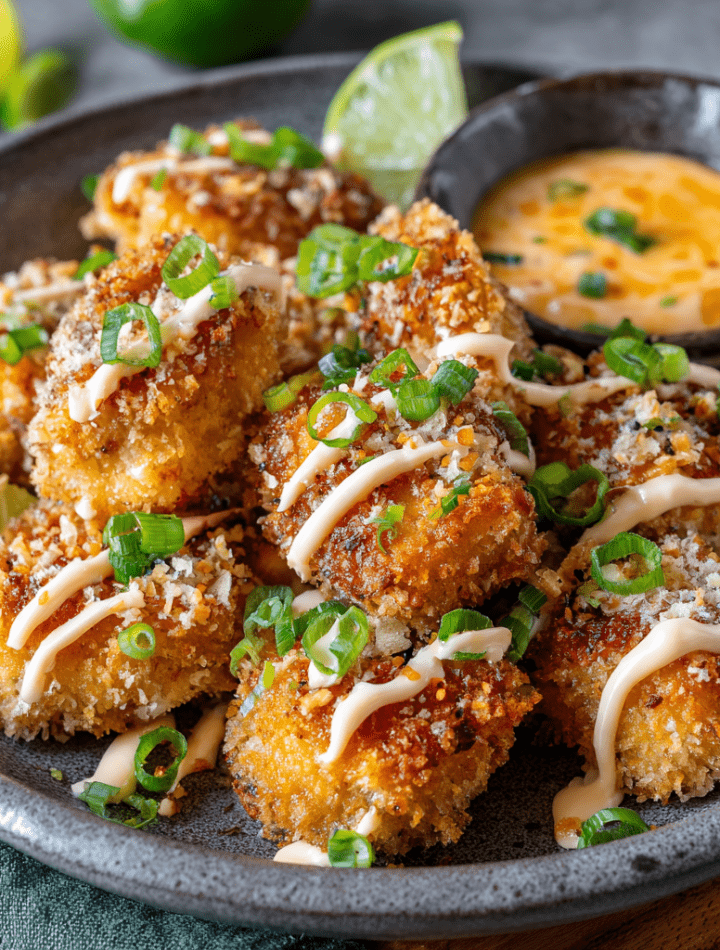 Crispy Bang Bang Salmon Bites