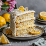 Lemon Coconut Cake with Lemon