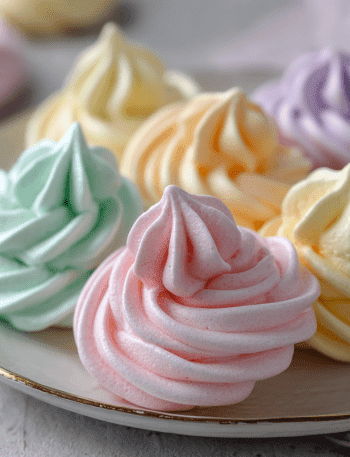 Pastel Meringue Cookies