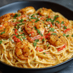 Cajun Shrimp Cream Spaghetti
