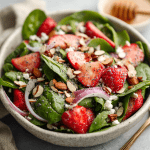 Strawberry Spinach Salad with Poppyseed Dressing