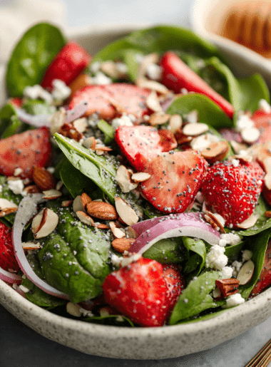 Strawberry Spinach Salad with Poppyseed Dressing