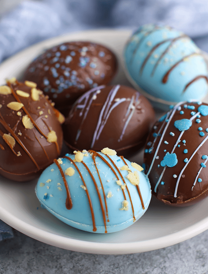 Homemade Chocolate Easter Eggs
