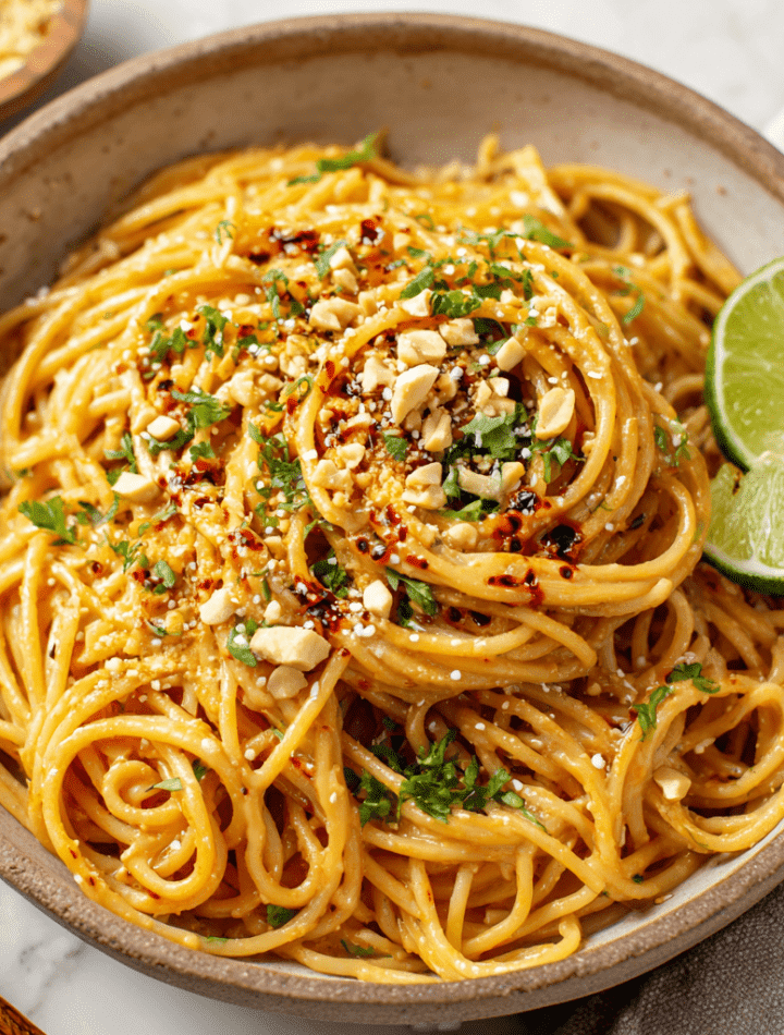 Thai Peanut Spaghetti