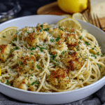 Roasted Cauliflower Parmesan Spaghetti