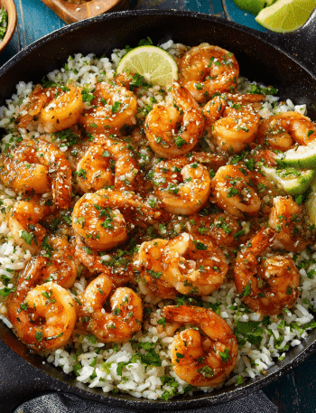 Honey-Lime Shrimp with Cilantro Rice
