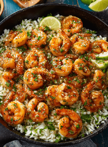 Honey-Lime Shrimp with Cilantro Rice