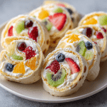 Cheesecake Fruit Salad Roll-Ups