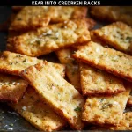 Easy 2 ingredient keto crackers recipe for low-carb snacking