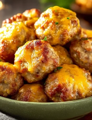 30-minute keto sausage balls made with cheese and spices