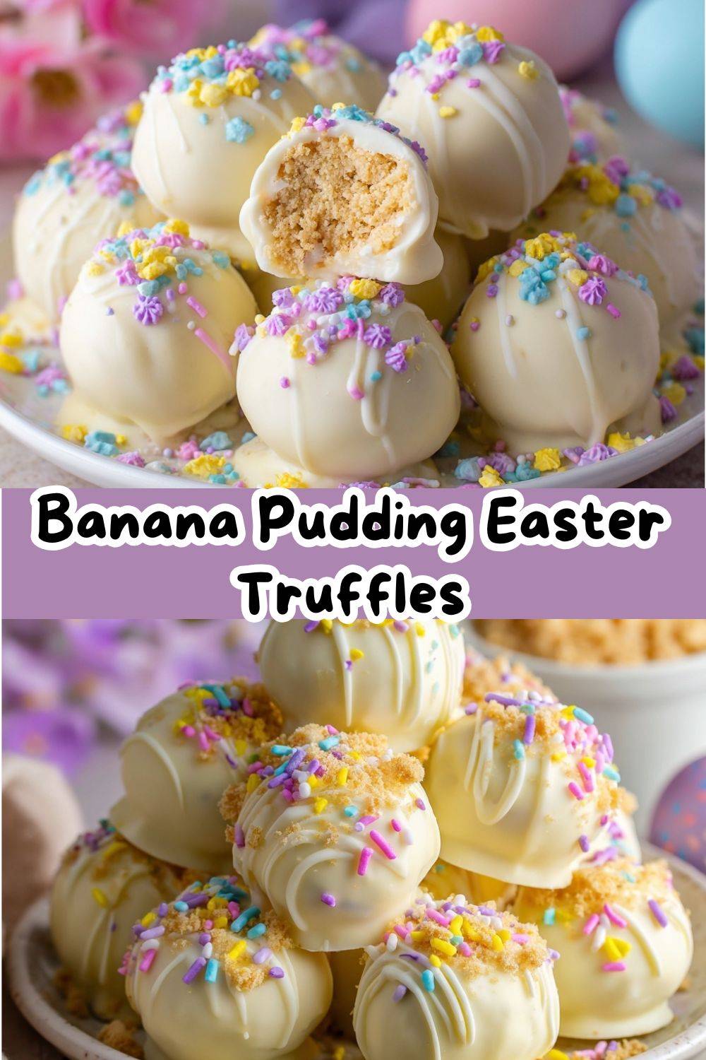 Banana Pudding Easter Truffles
