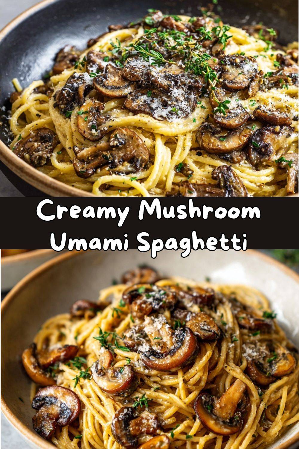 Creamy Mushroom Umami Spaghetti