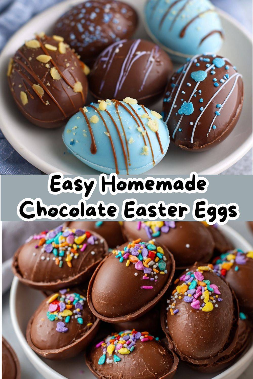 Homemade Chocolate Easter Eggs