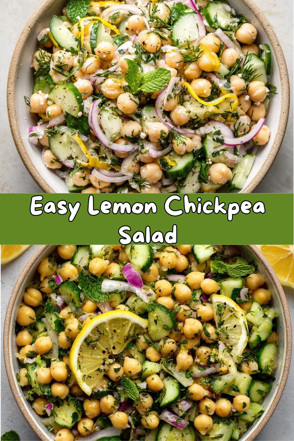 Lemon Chickpea Salad with Herbs