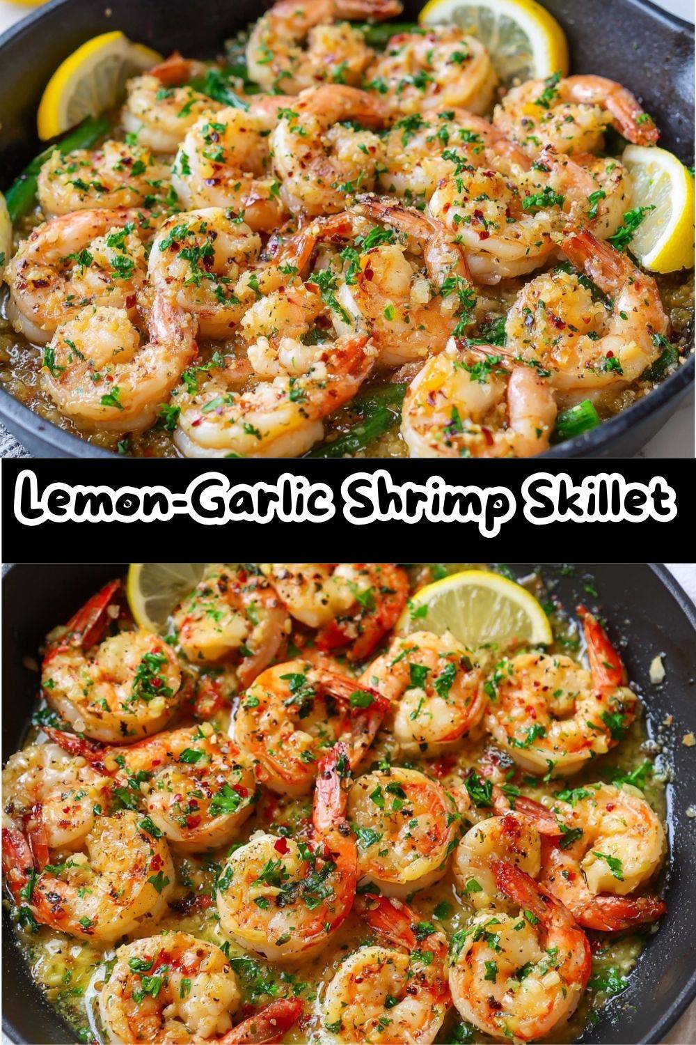 Lemon-Garlic Shrimp Skillet