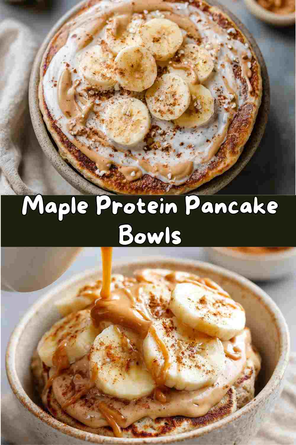 Maple Protein Pancake Bowls