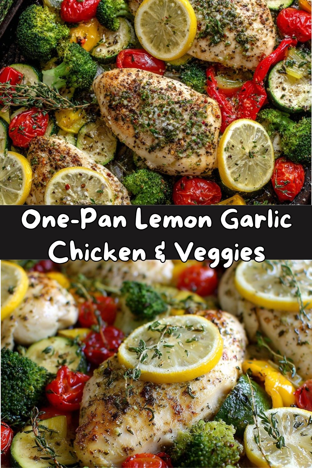 One-Pan Lemon Garlic Chicken & Veggies