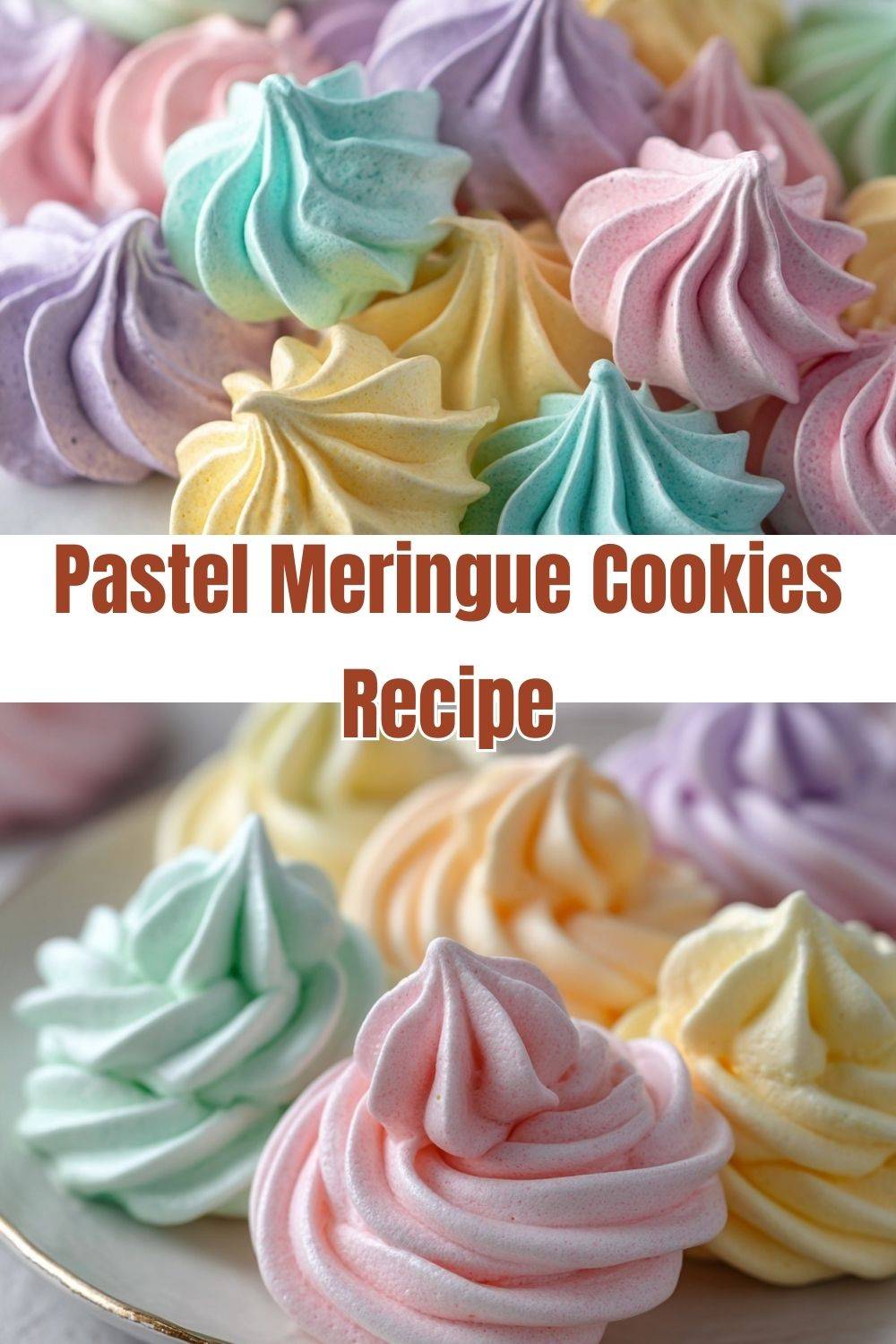 Pastel Meringue Cookies