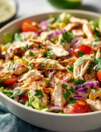 Delicious Chipotle Lime Chicken Salad with fresh ingredients and vibrant flavors.