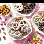 Colorful Easter Pretzels decorated for spring celebrations