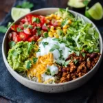 Delicious low carb burrito bowl for a protein-packed breakfast in 25 minutes