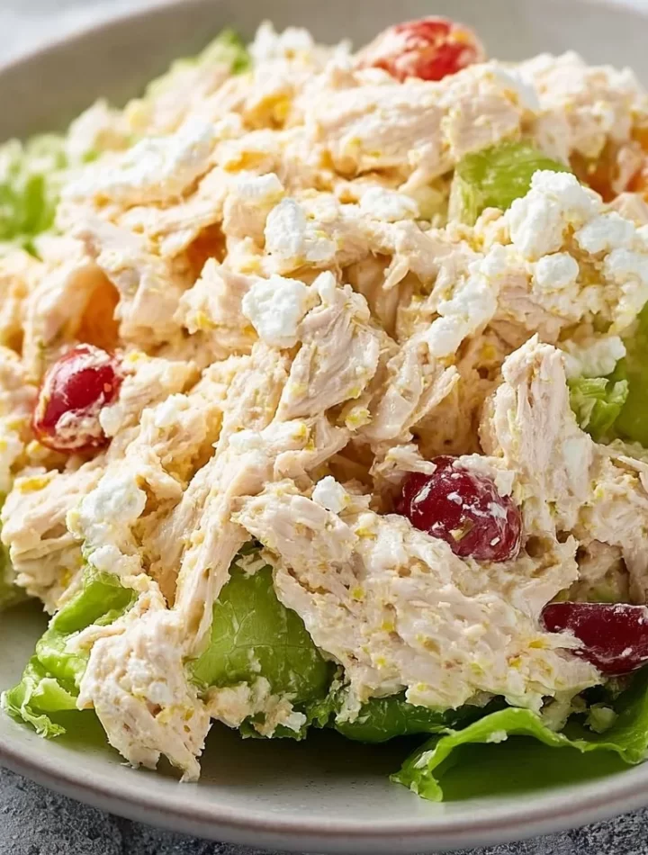 High protein cottage cheese chicken salad packed with flavor and nutrition