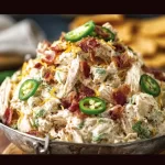 Jalapeno Popper Keto Chicken Salad with avocados and cream cheese