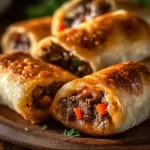 Keto Philly Cheesesteak Roll Ups made with low-carb ingredients