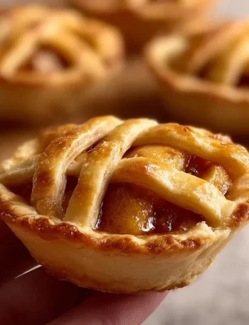Delicious mini apple pies baked to perfection with a golden crust and sweet filling