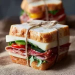 Pressed Italian picnic sandwiches made with fresh ingredients and flavorful fillings.