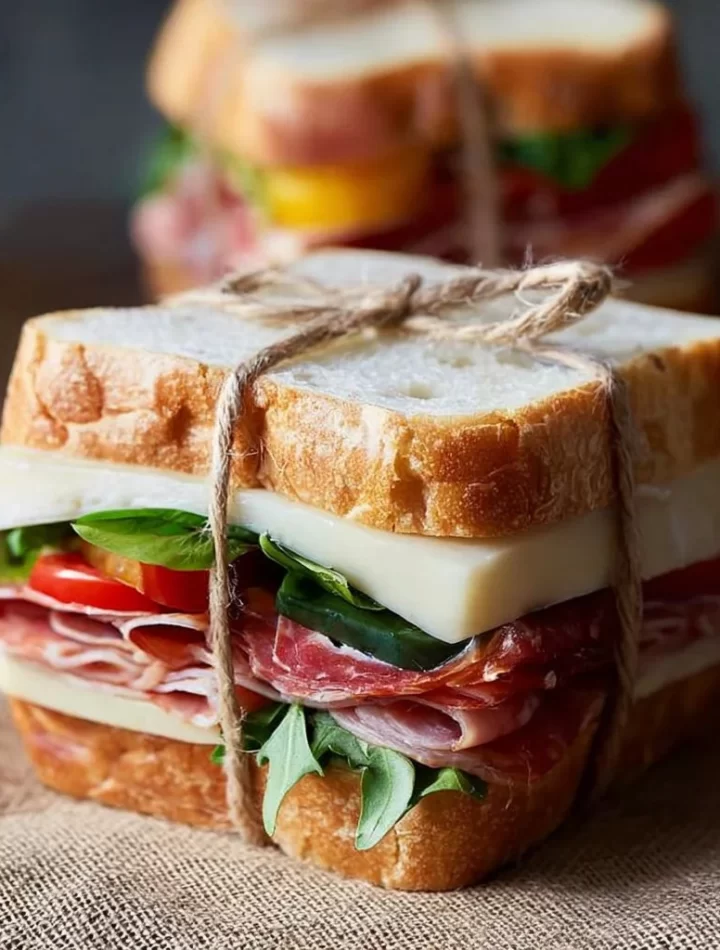 Pressed Italian picnic sandwiches made with fresh ingredients and flavorful fillings.