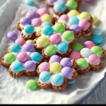 Flower pretzel bites arranged on a serving platter for snacking