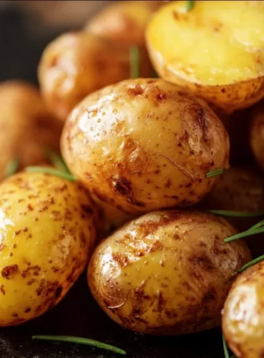 Fresh spring baby potatoes ready for cooking and serving in meals