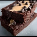 Gluten-free single-serve two-minute protein brownie ready to eat.
