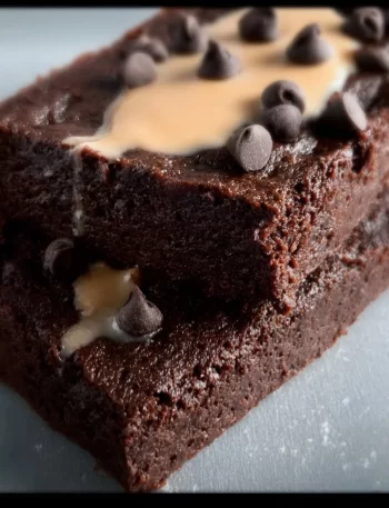 Gluten-free single-serve two-minute protein brownie ready to eat.