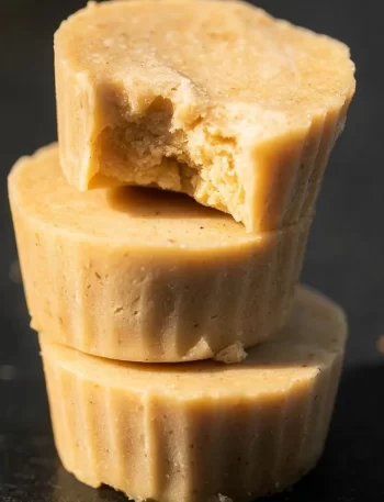 Delicious 3 ingredient banana fudge dessert on a plate.