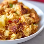 5 Ingredient Pineapple Stuffing dish ready to serve