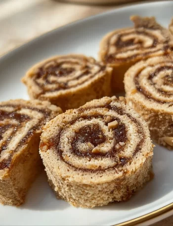 Delicious no-bake vegan cinnamon rolls topped with creamy icing